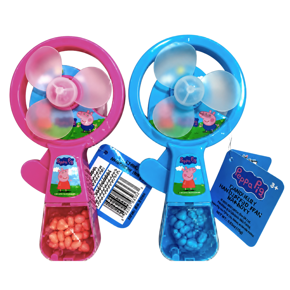 Peppa Pig Candy Fan 6 g 12pcs ($1.99 per Unit ) [Exp: 07/2027]