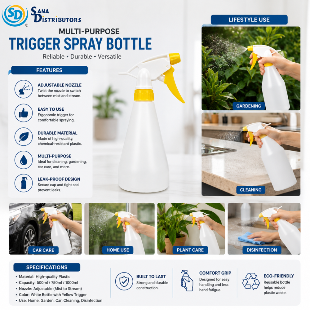 Plastic Spray Bottle 1 L
