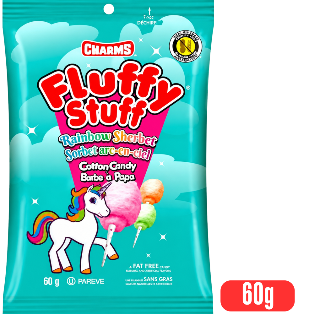 Charms Fluffy Stuff Rainbow Sherbet 60 g