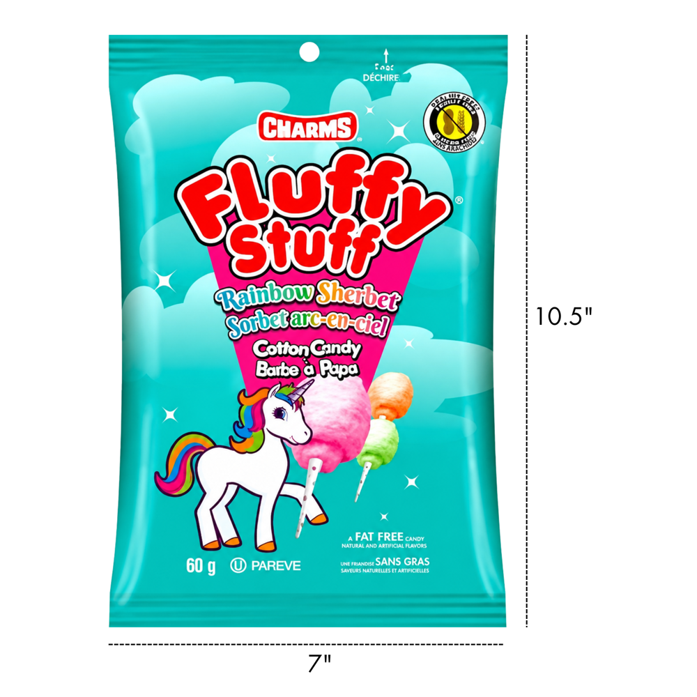Charms Fluffy Stuff Rainbow Sherbet 60 g