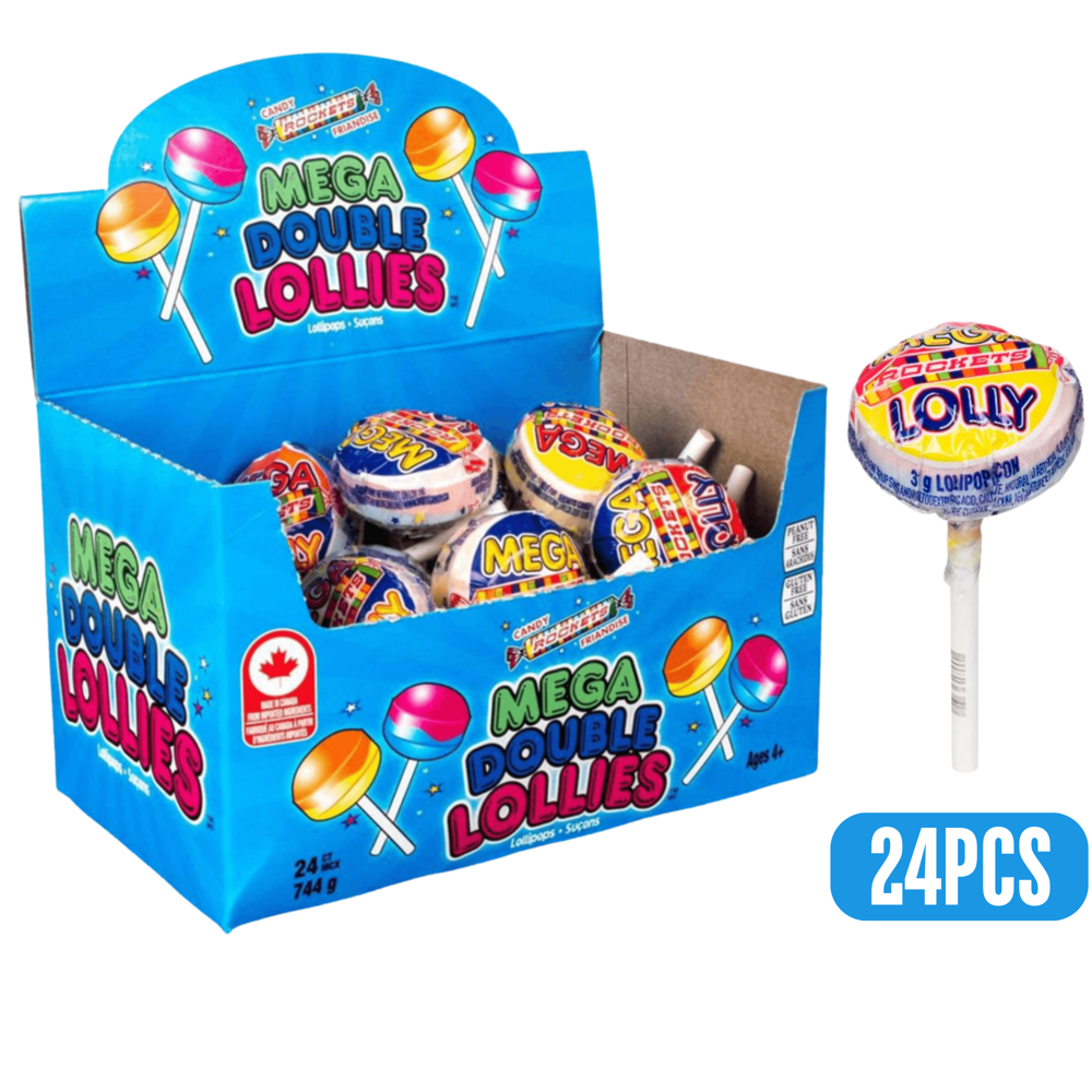Mega Double Lollies 31 g 24pcs ($0.65 per Unit)