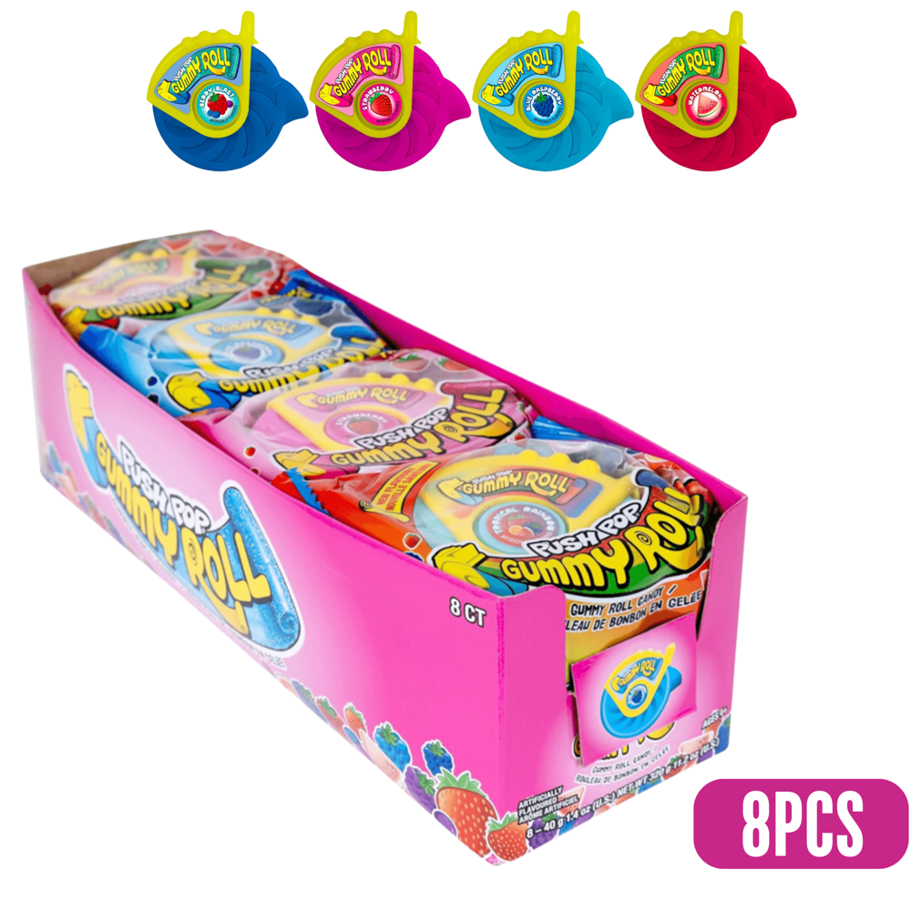 Push Pop Gummy Roll 8pcs ($2.75 per Unit)
