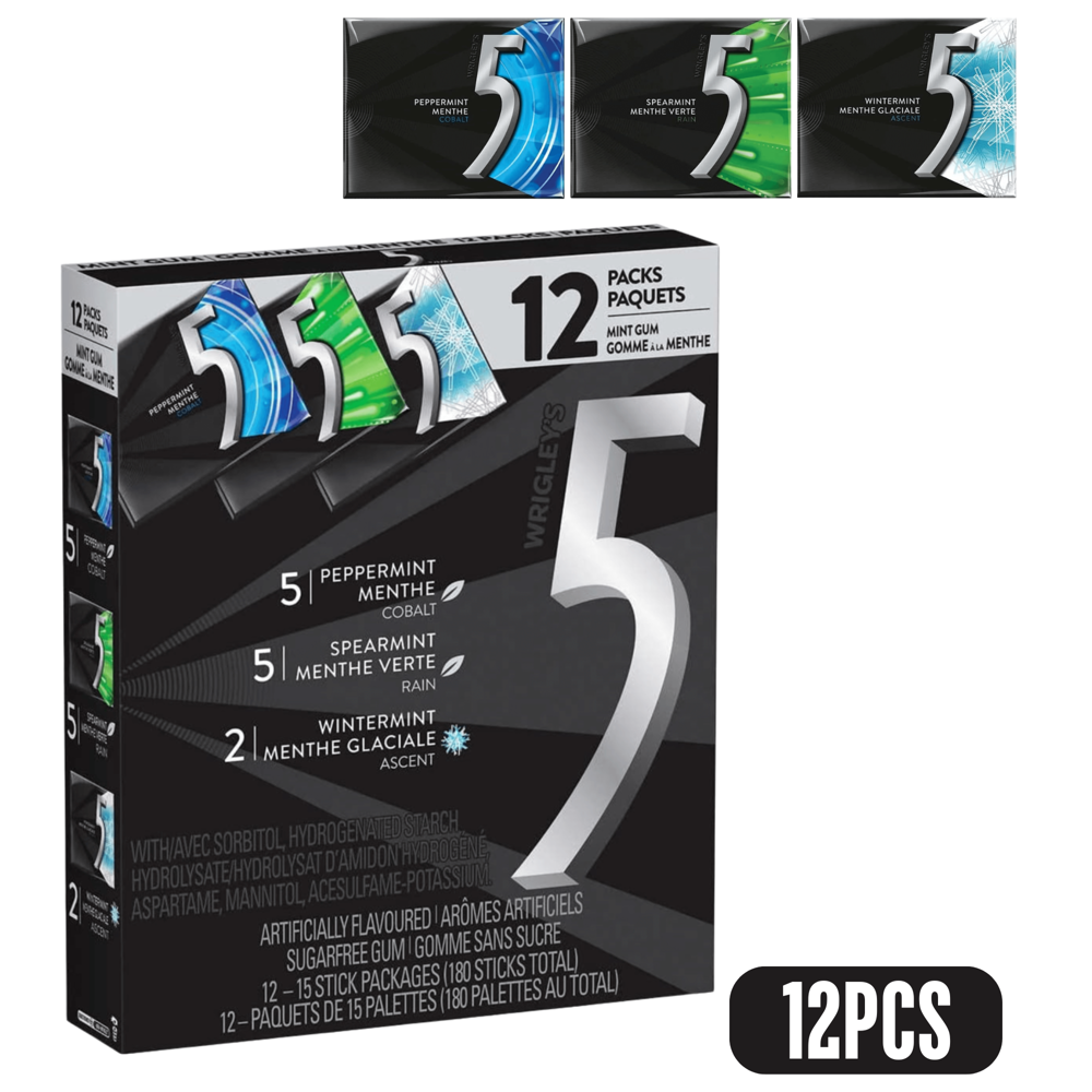 5 Gum 12pcs ($1.12 per Unit)
