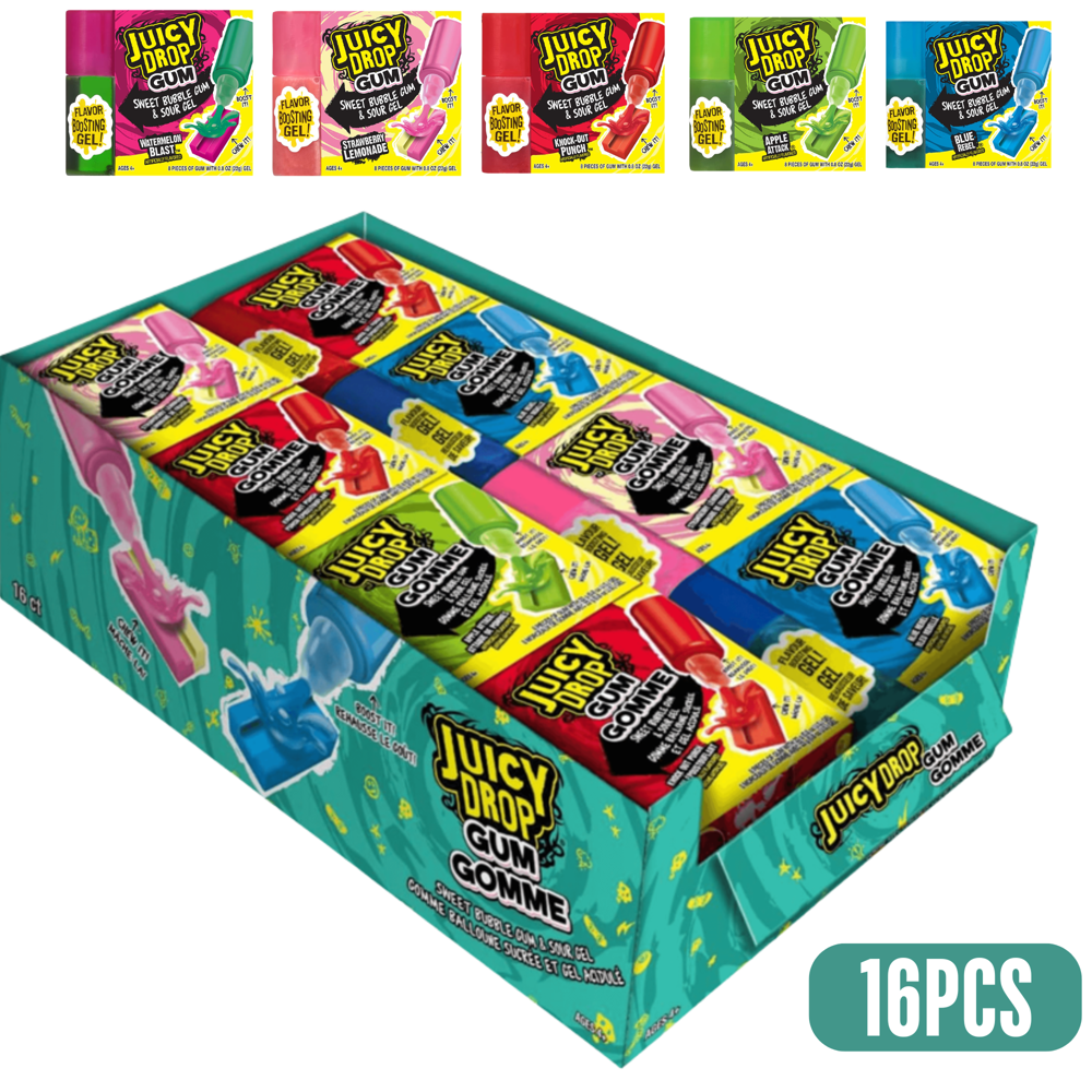 Juicy Drop Gum 22 g 16pcs ($2.75 per Unit)