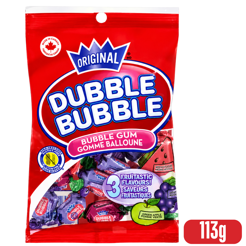 Dubble Bubble- Bubble Gum- 3 Flav.- 113 g