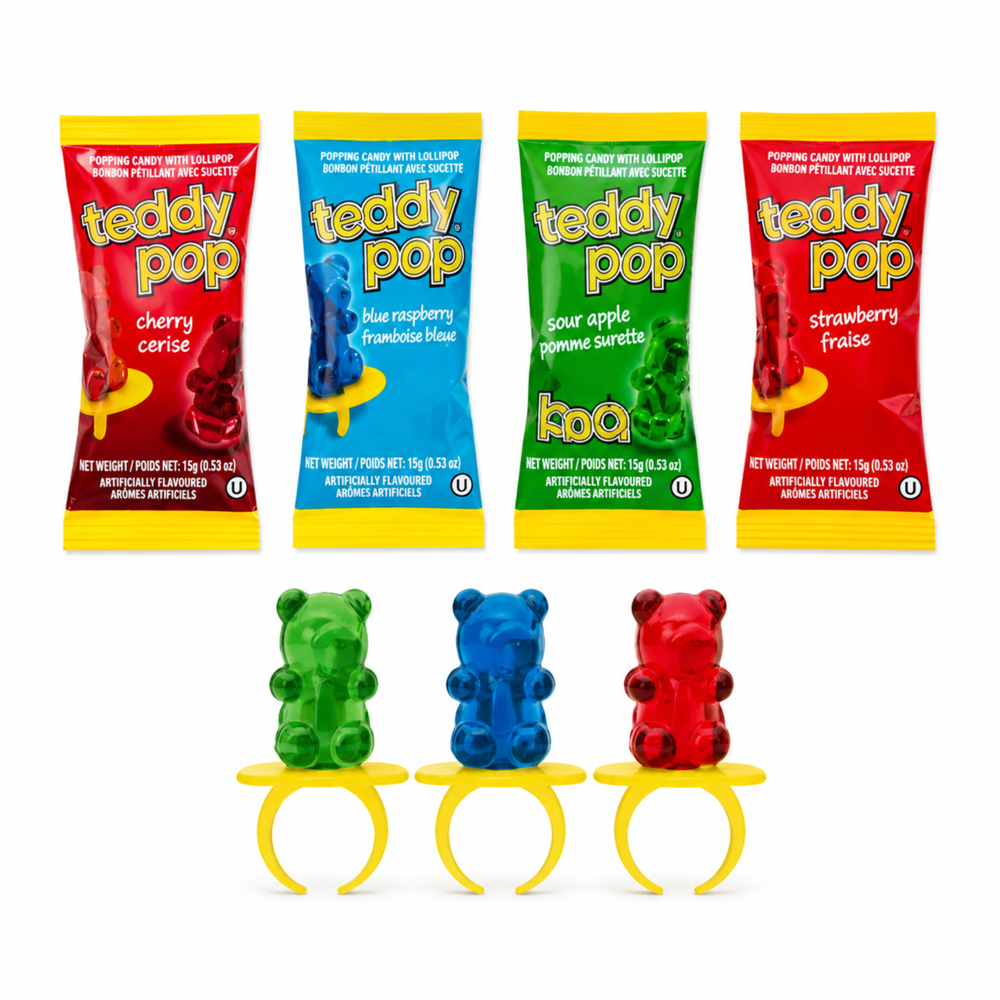 Sour Teddy Pop 15 g 24pcs ($0.65 per Unit )