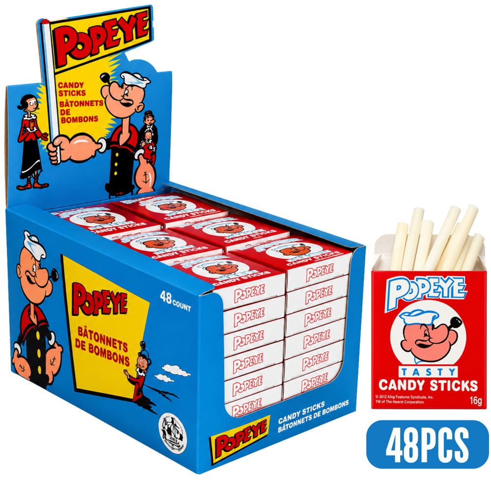Popeye Candy Sticks 16 g 48pcs ($0.39 per Unit)
