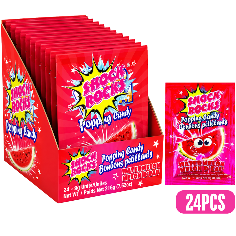 Shock Rocks Popping Candy Watermelon 24pcs ($0.79 per Unit)