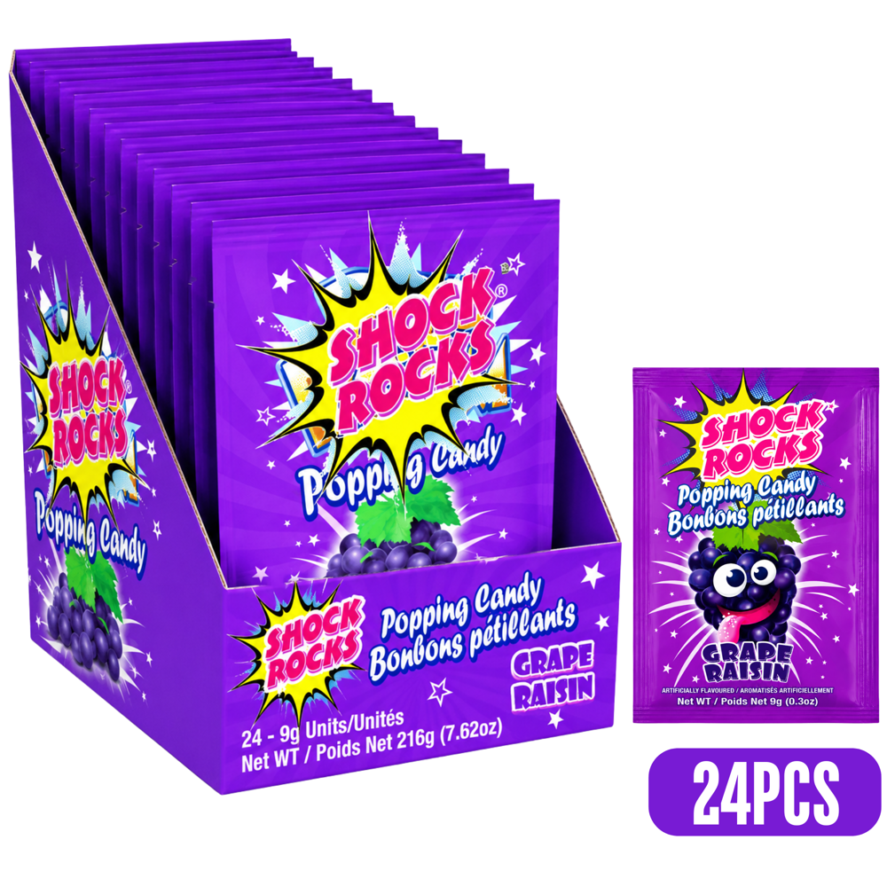 Shock Rocks Popping Candy Grape 24pcs ($0.79 per Unit)