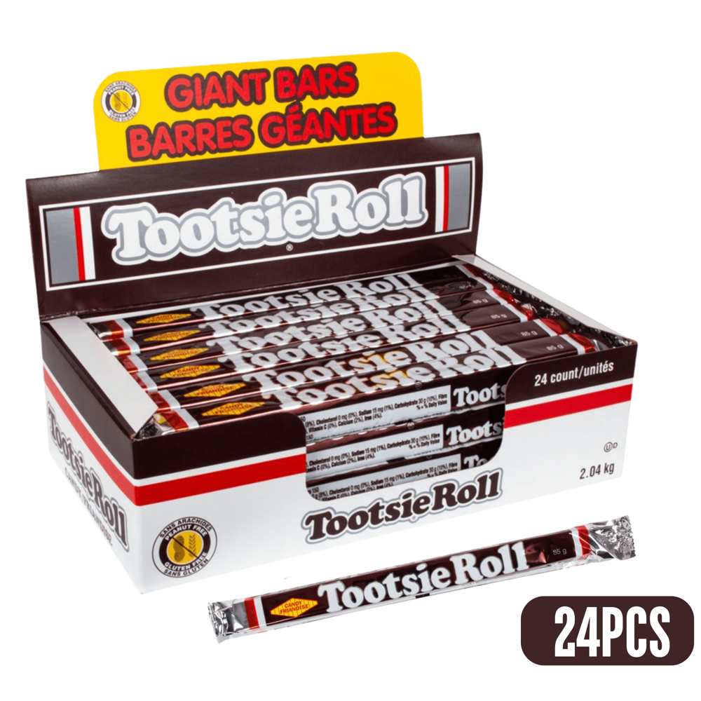 Tootsie Roll Giant Bars 24pcs 2.04kg 24pcs ($1.65 per Unit)