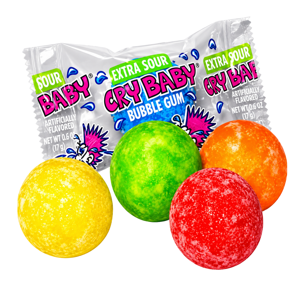 Dubble Bubble Cry Baby Extra Sour Bubble Gum 113 g