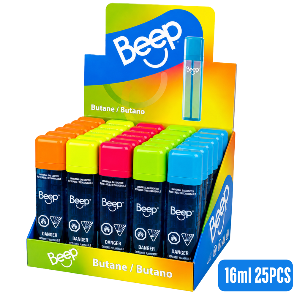 Beep Butane Refill 16 mL 25pcs ($0.75 per Unit)