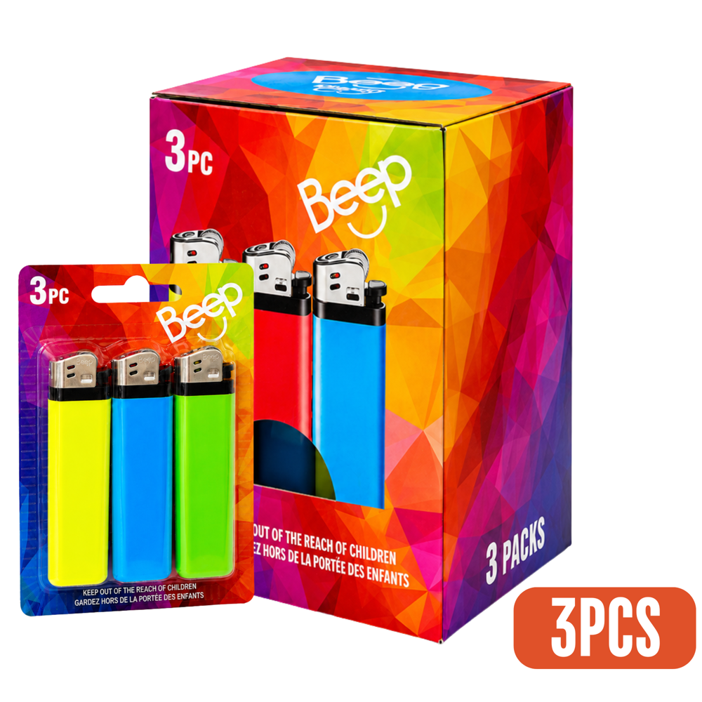 Beep Disposable Lighters 3pcs/ 12pcs ($0.79 per Unit)