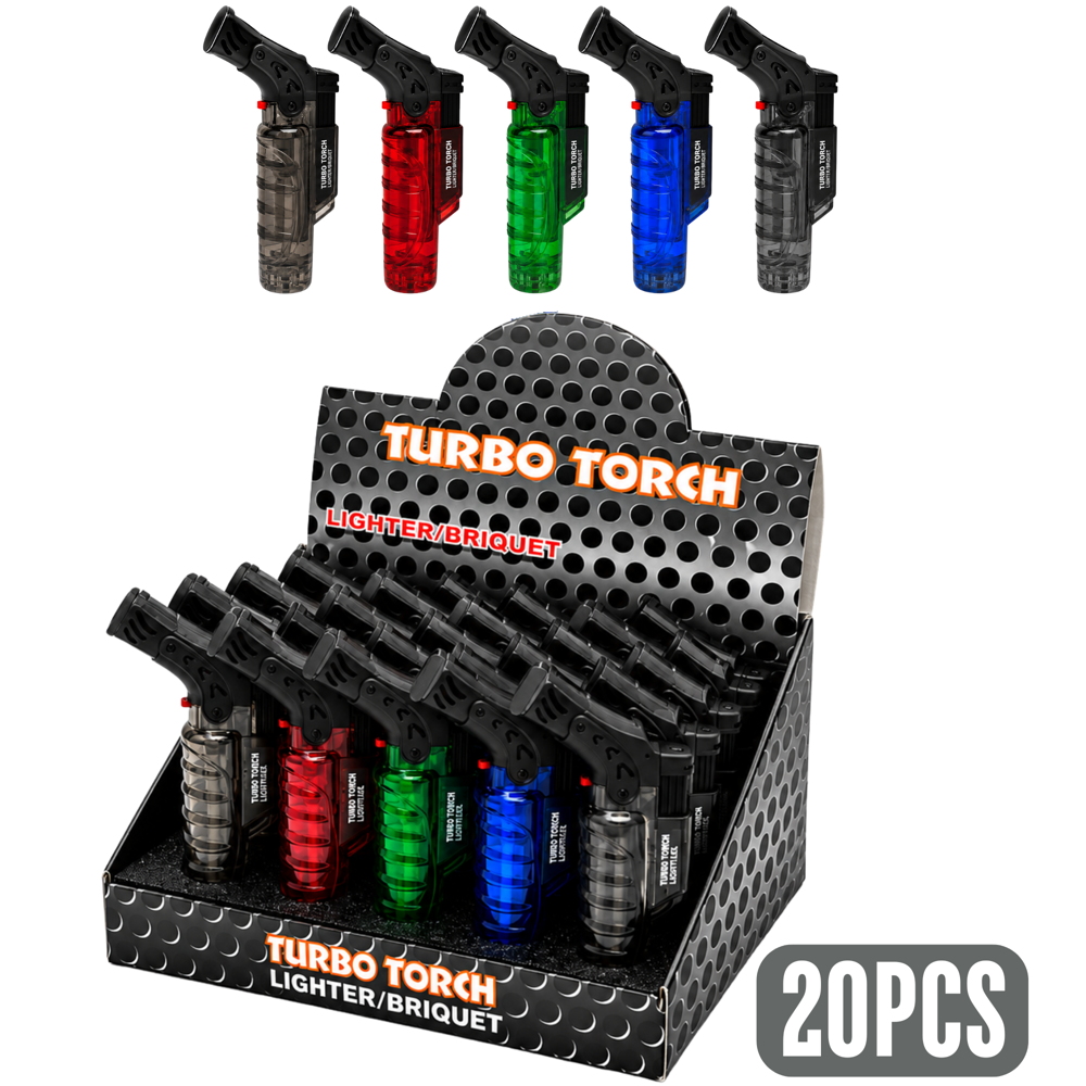 Prolite Turbo Torch Lighters - Clear 20pcs ($3.49 per Unit)