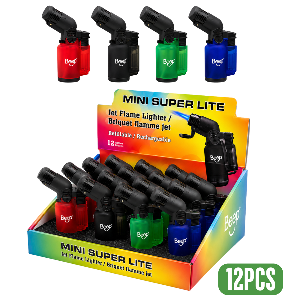 Jet Flame Refillable Torch Lighters 12pcs ($2.49 per Unit)