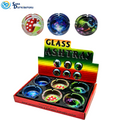 Glass Ashtray - Space/shrooms 6pcs ($16.50 for 6pcs)