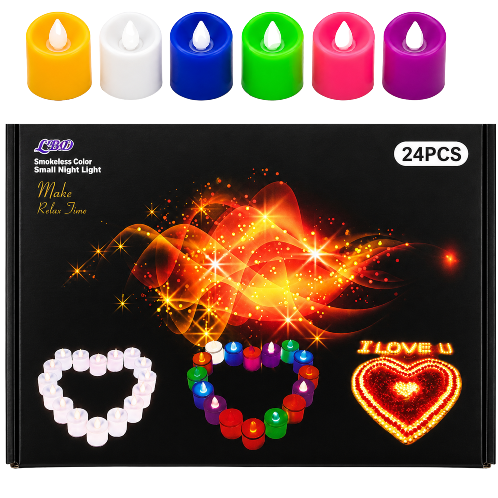 LED Colorful Lights 24pcs 9"x6" ($8.40 for 24pcs)