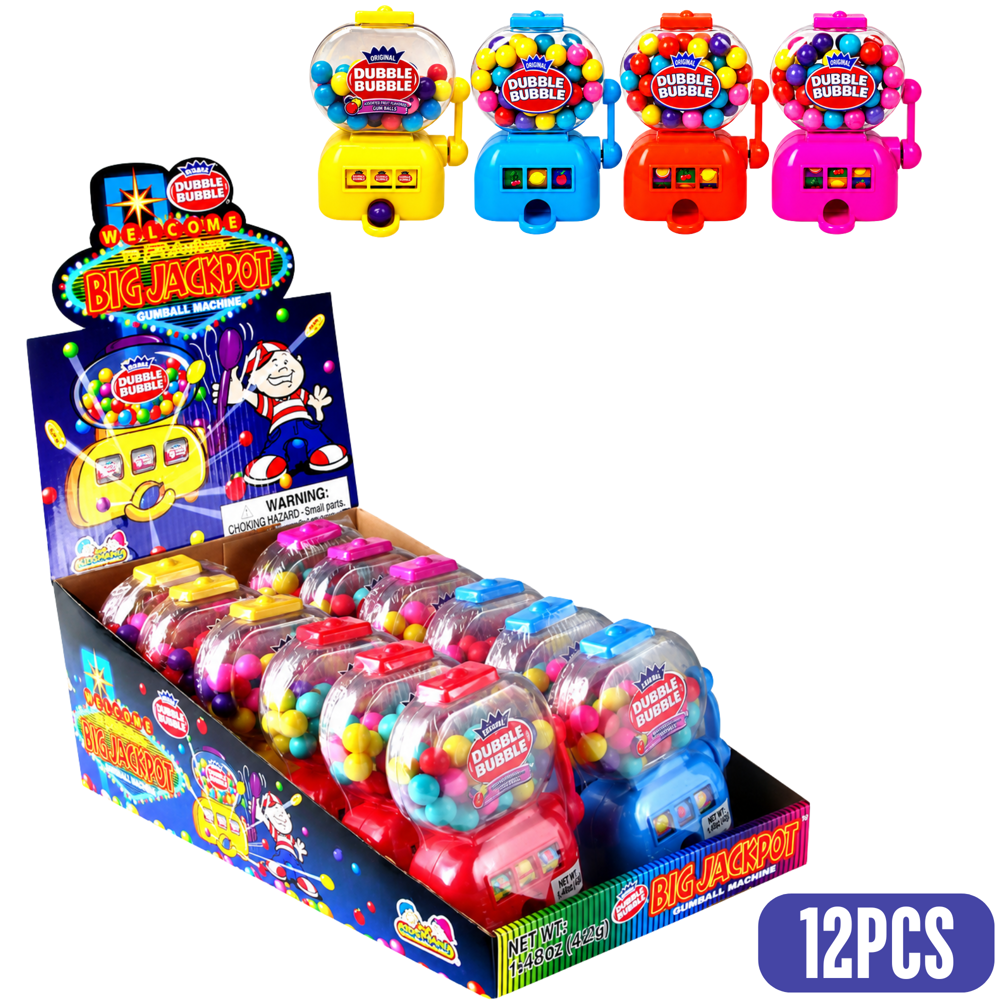 Dubble Bubble Jackpot Gumball Dispenser 12pcs ($2.75 per Unit )