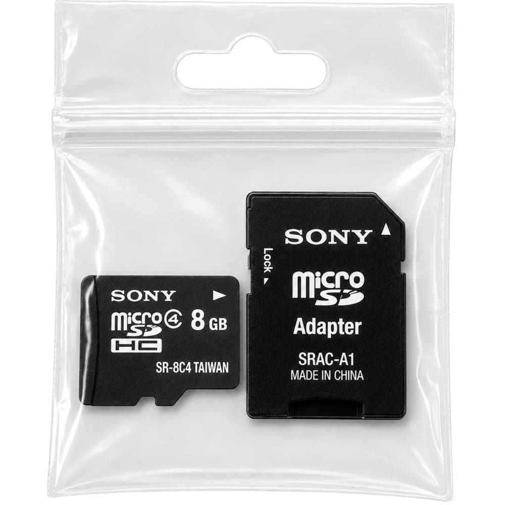 Sony 8gb Microsd Card W/ Adapter