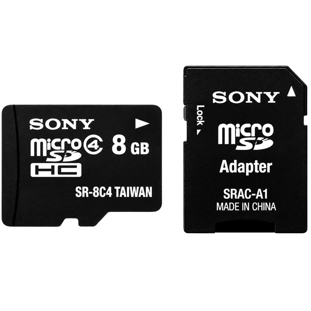 Sony 8gb Microsd Card W/ Adapter