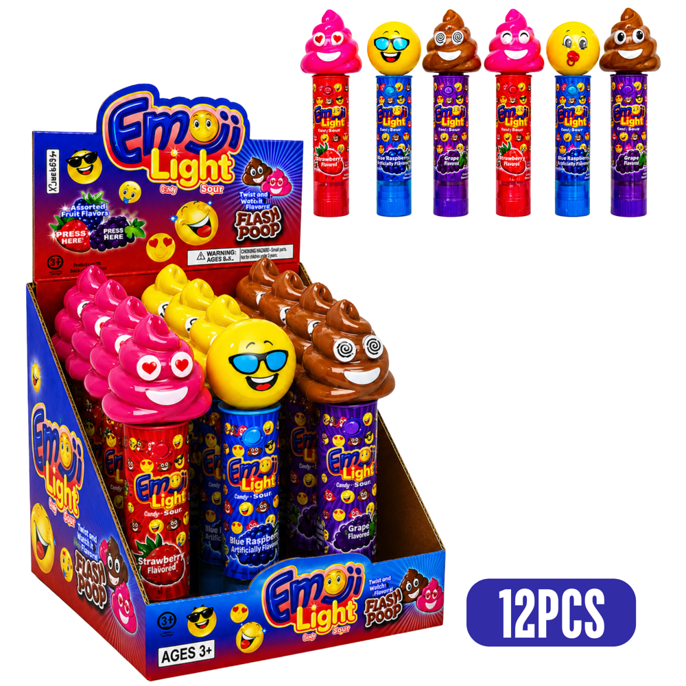 Emoji Light Up Pops 12pcs ($2.25 per Unit)