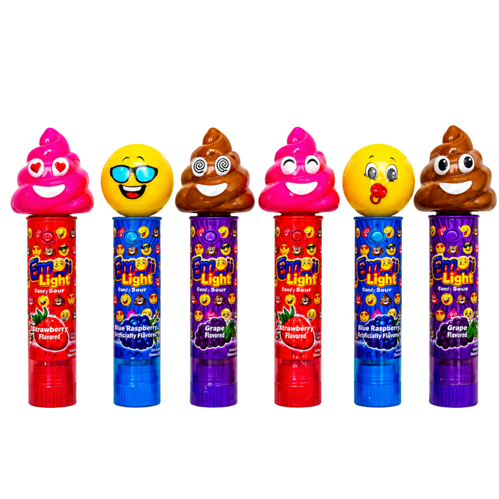 Emoji Light Up Pops 12pcs ($2.25 per Unit)