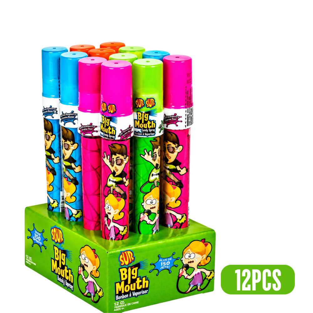 Sour Big Mouth Candy Spray 20 mL 12pcs ($2.49 per Unit)