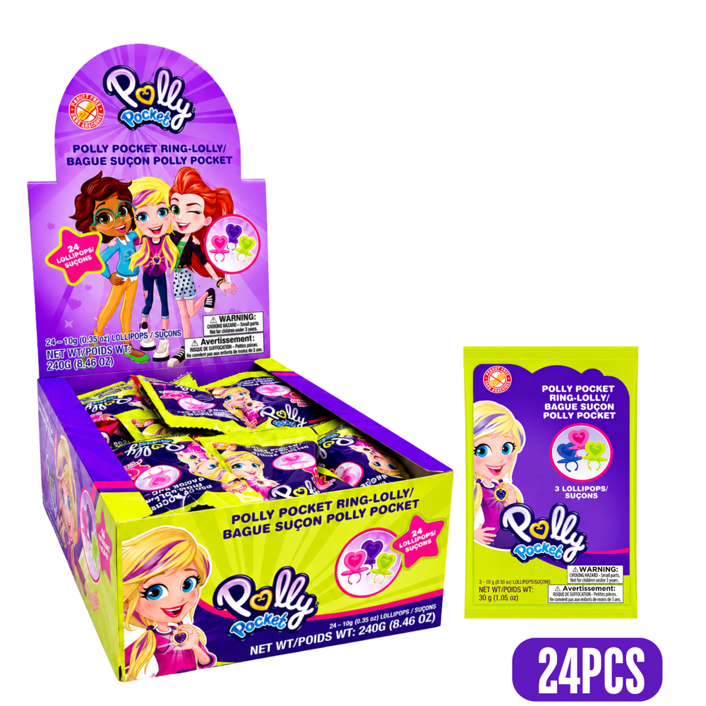 Polly Pocket Ring Candy 10 g 24pcs ($0.49 per Unit)