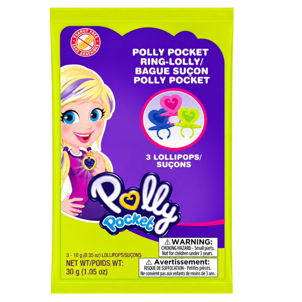 Polly Pocket Ring Candy 10 g 24pcs ($0.49 per Unit)