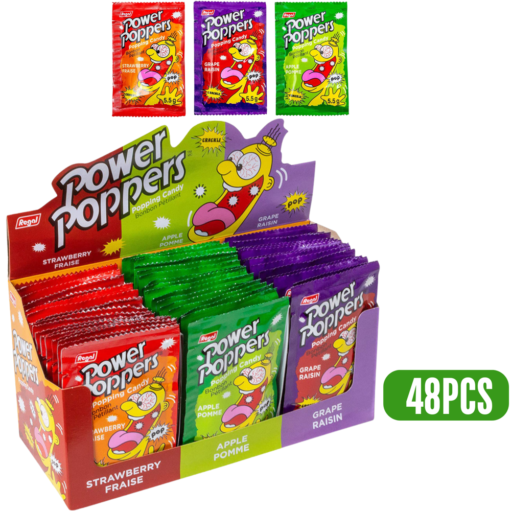 Power Poppers Assorted 48pcs ($0.49 per Unit)