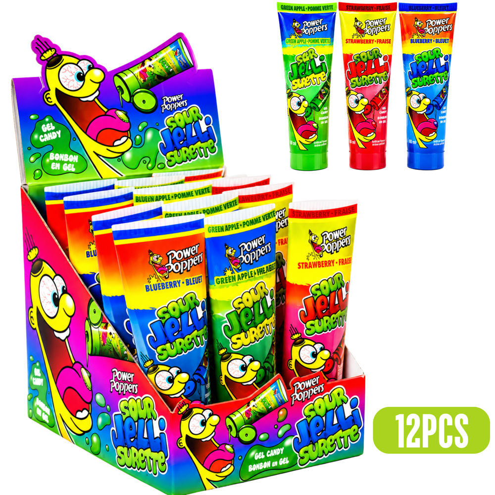 Power Poppers Sour Jelli Candy 12pcs ($1.99 per Unit)