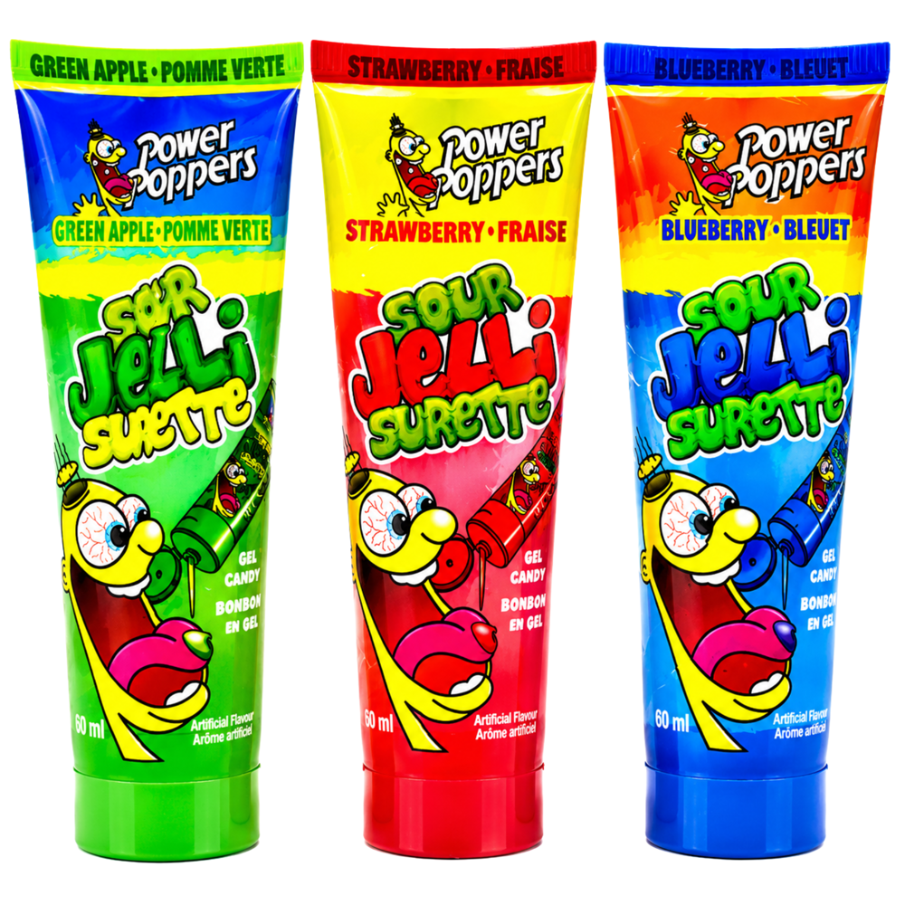 Power Poppers Sour Jelli Candy 12pcs ($1.99 per Unit)