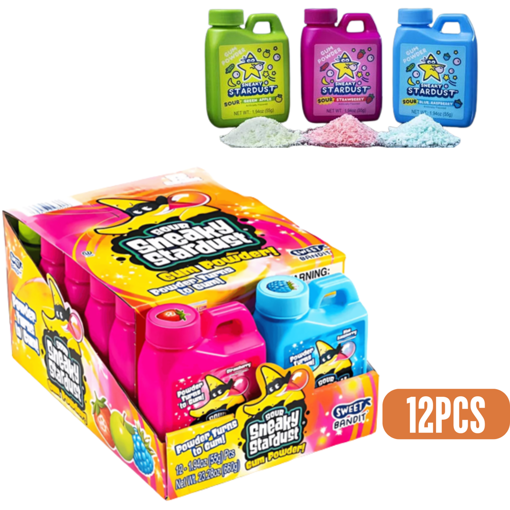 Sour Sneaky Stardust 55 g 12pcs ($1.99 per Unit) [Exp: 03/2027]