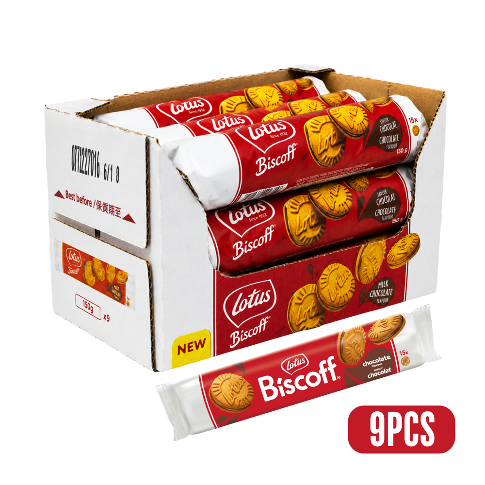 Lotus Biscoff Milk choco.150g 9pcs ($3.99 per Unit) [Exp: ]