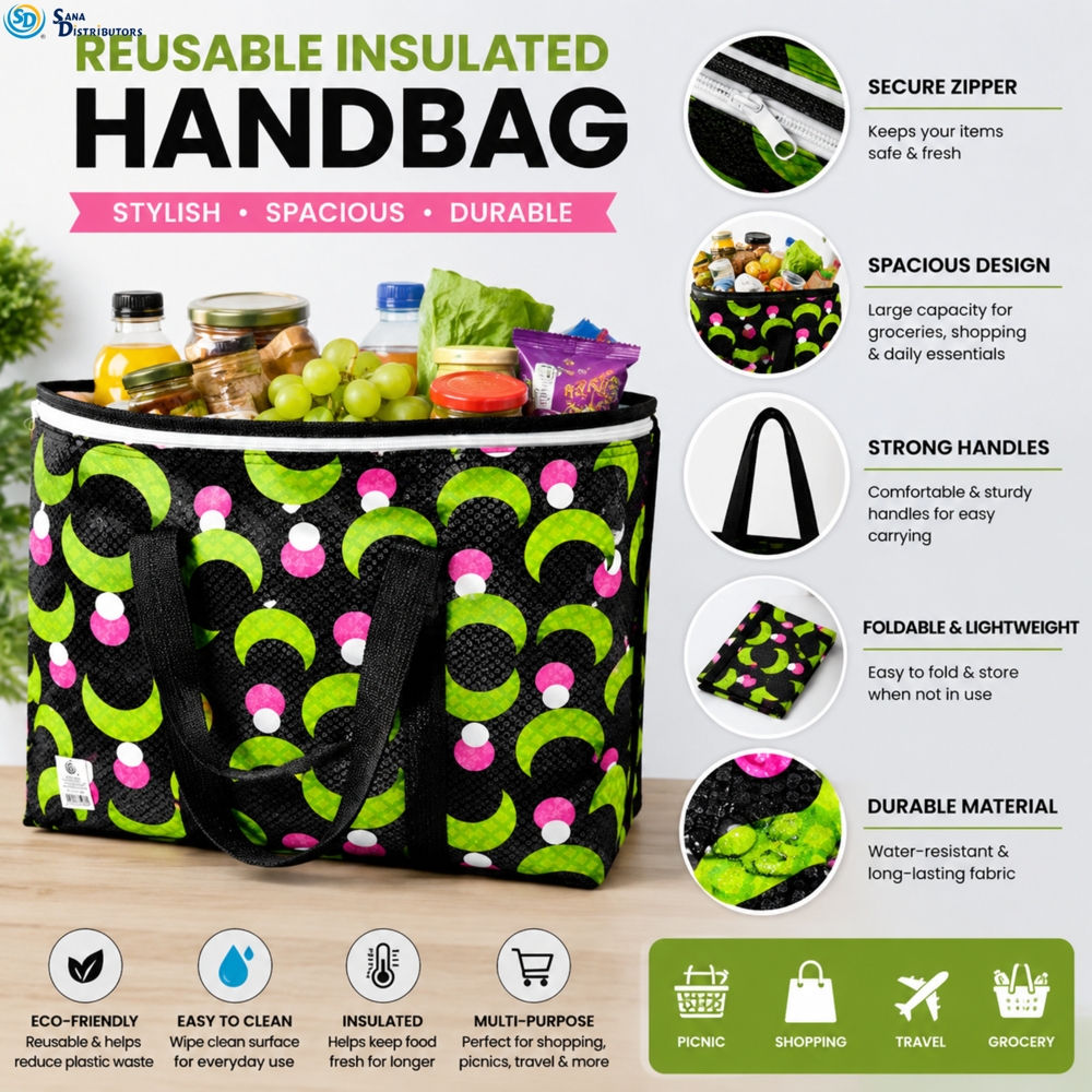 Reusable Handbag - Assorted Designs [20" x 8" x 13.6"]