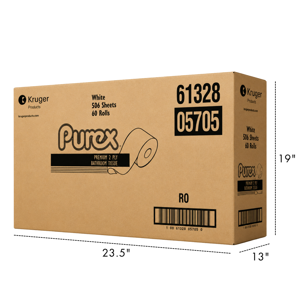 Purex Bathroom Tissue 2ply 60 Rolls ($39.00 for Case of 60) [506 Sheets]