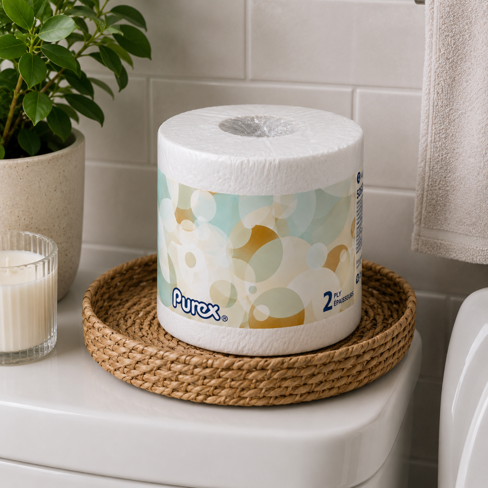 Purex Bathroom Tissue 2ply 60 Rolls ($39.00 for Case of 60) [506 Sheets]