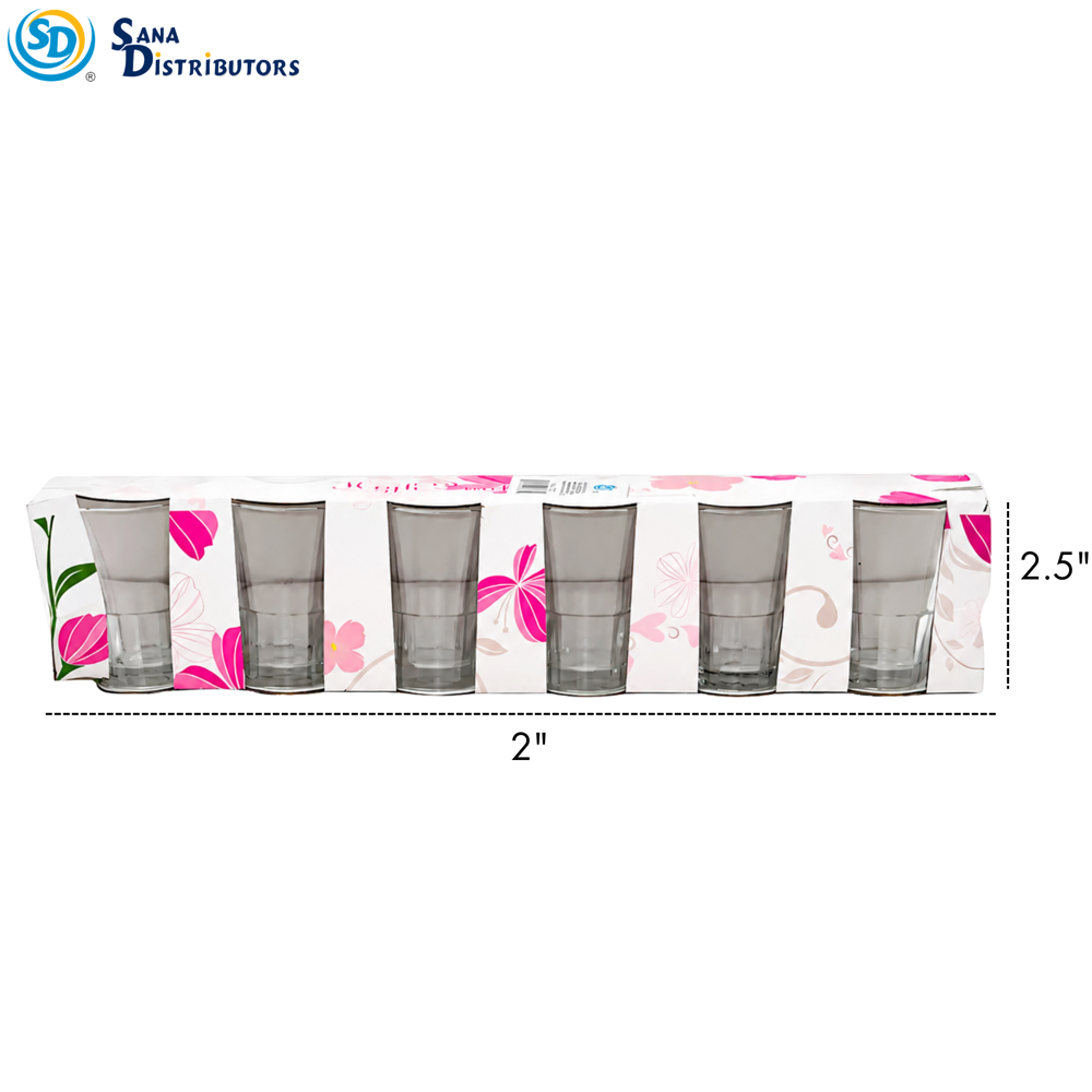 Shot Glass 6pcs 2.5"x2"