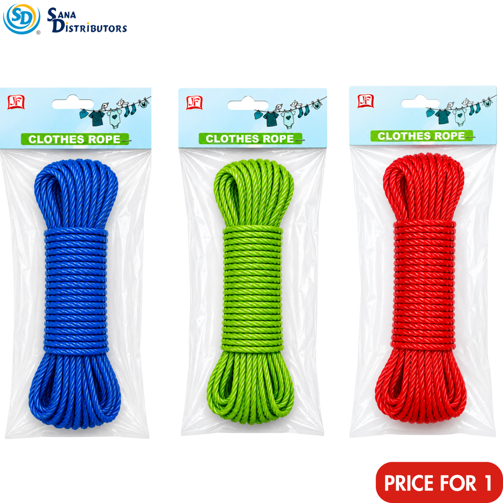 Nylon Rope 5 mm x 15m - Assorted Colours