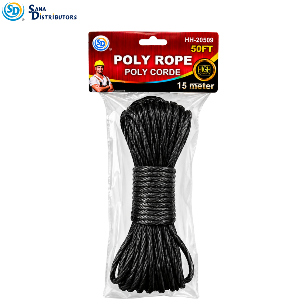 Sd Poly Rope 50ft/15m Ass.colors