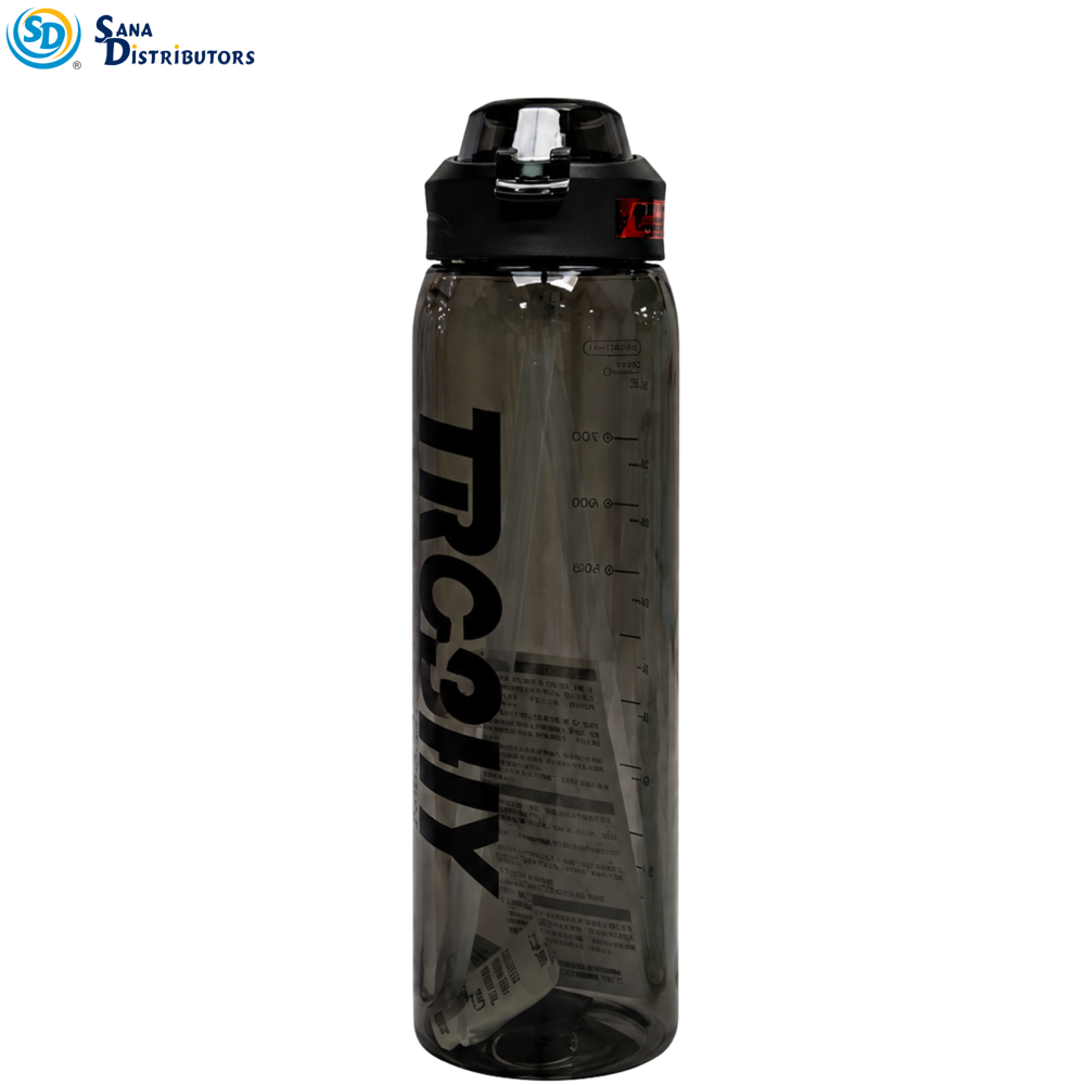 Plastic Water Bottle 1000 mL 10" Ass.colors