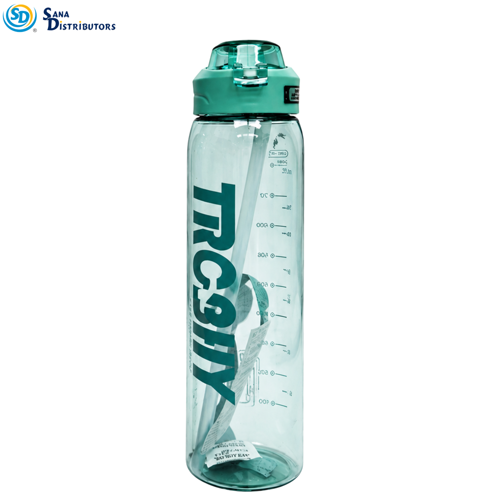 Plastic Water Bottle 1000 mL 10" Ass.colors
