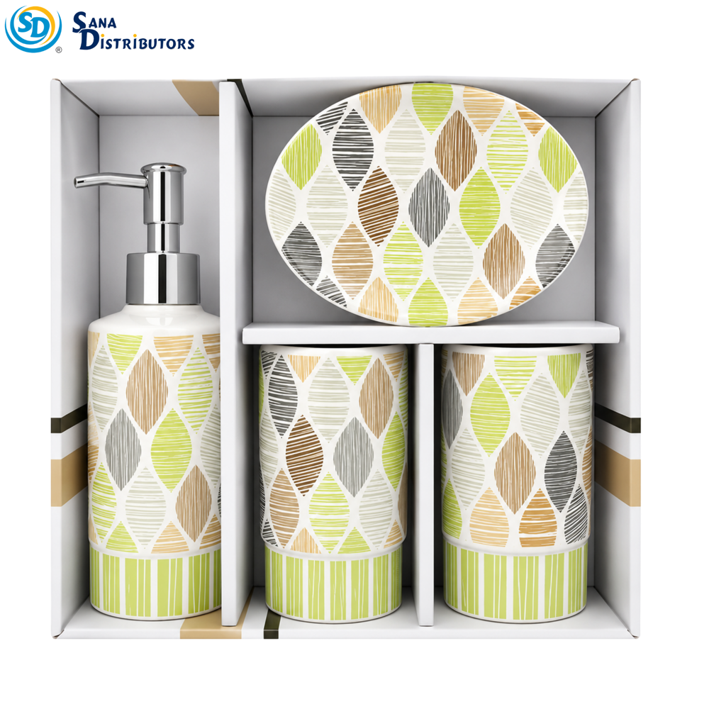 Bathroom Set 4pcs 9.5"x9"