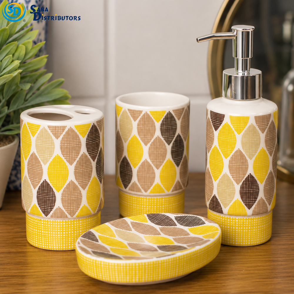 Bathroom Set 4pcs 9.5"x9"