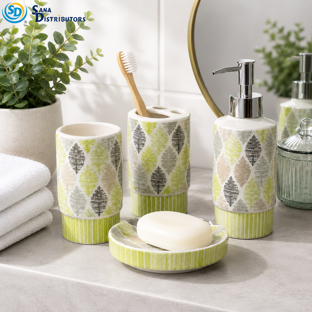 Bathroom Set 4pcs 9.5"x9"