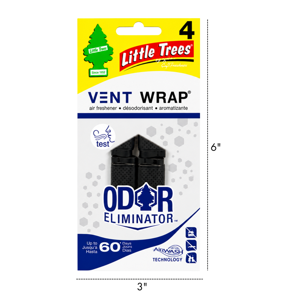 Little Trees Car Freshener Vent Wrap- Odor Eliminator hh-16163oe