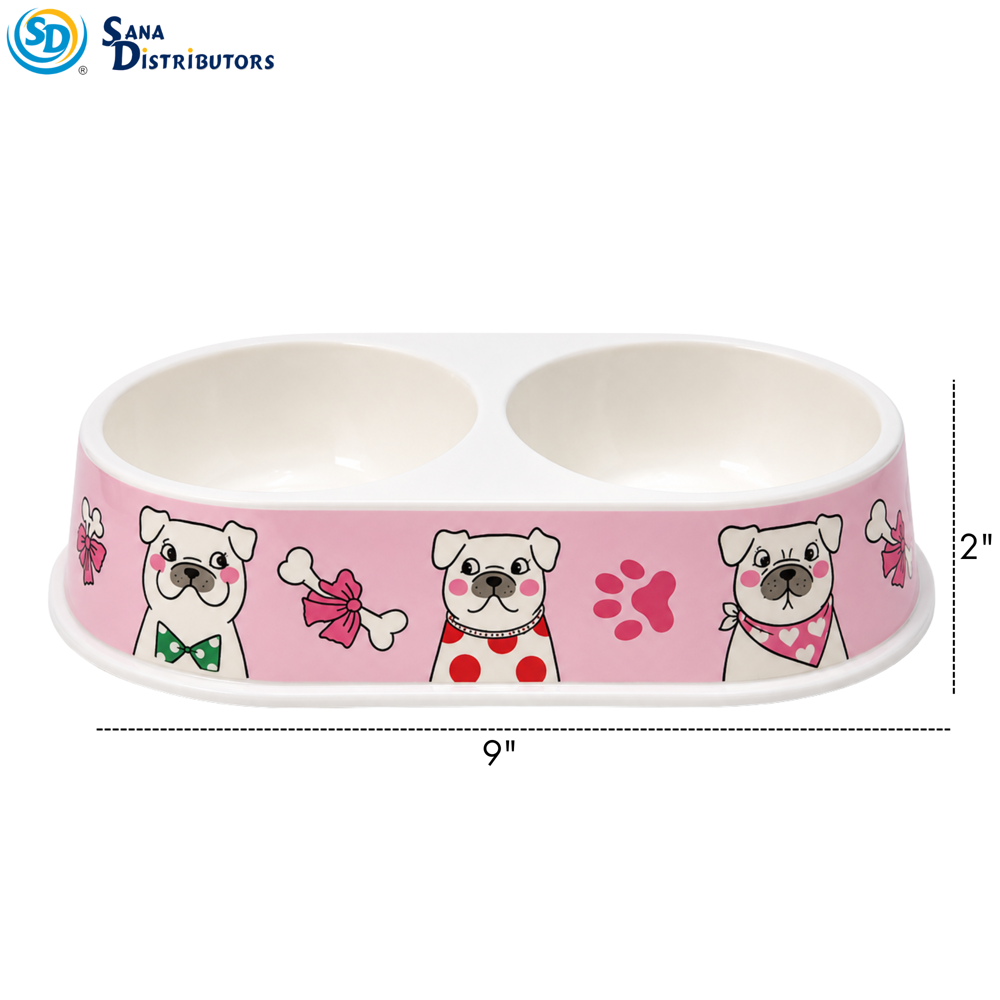Melamine Pet Bowl 9" - Assorted Design