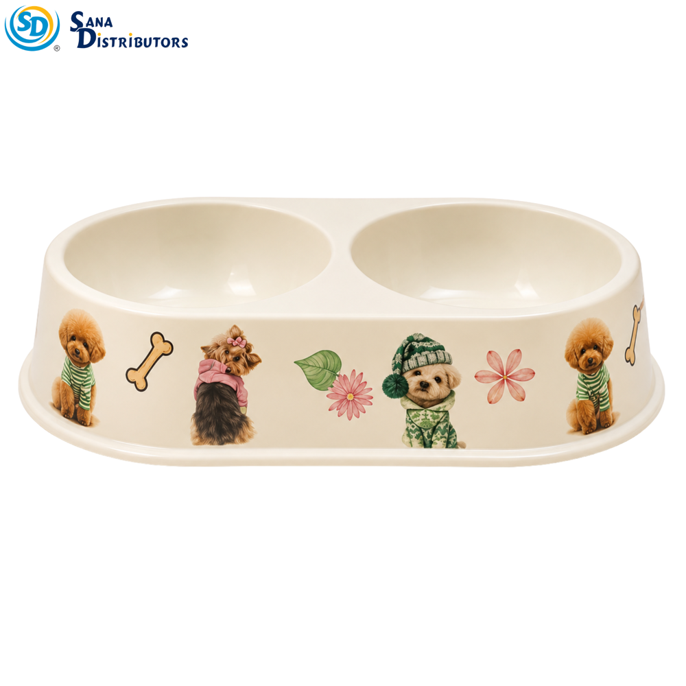 Melamine Pet Bowl 9" - Assorted Design