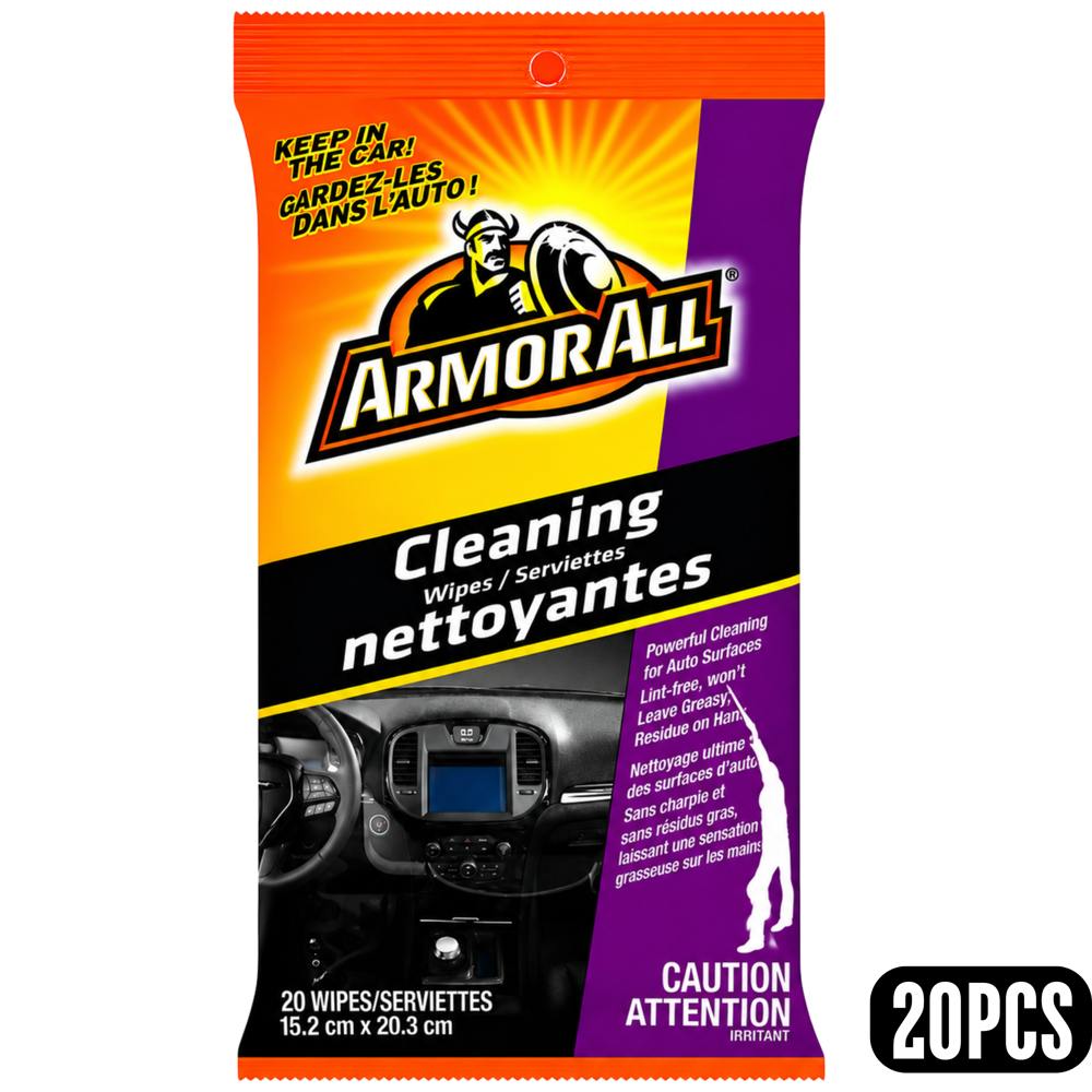 Armor All Cleaning Wipes 20pcs 5.98"x7.99"