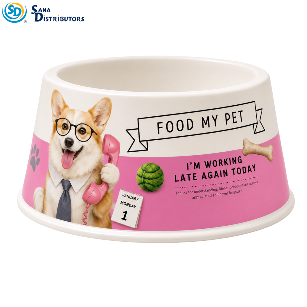 Melamine Pet Bowl 6" - Assorted Design